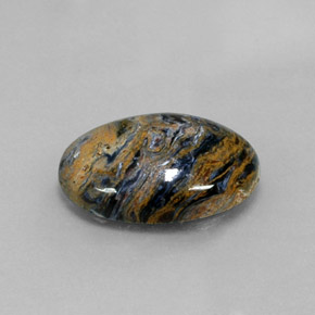 Pietersite naturale multicolore da 8,02 ct, taglio ovale, opaco