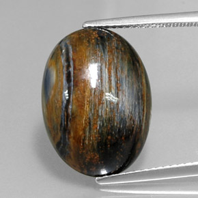 Pietersite Multicolore naturale da 10.13 ct, Taglio ovale, Opaco