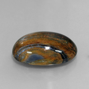 Pietersite Multicolore naturale da 10.13 ct, Taglio ovale, Opaco