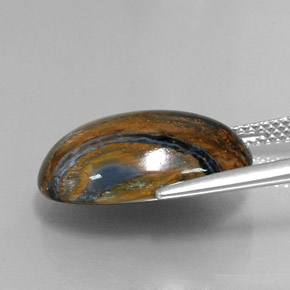 Pietersite Multicolore naturale da 10.13 ct, Taglio ovale, Opaco