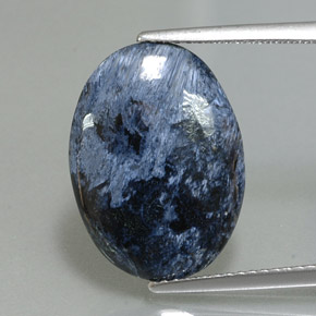 Pietersite naturale multicolore da 5,59 ct, taglio ovale, opaco