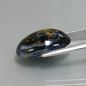 Pietersite naturale multicolore da 9,96 ct, taglio ovale, opaco