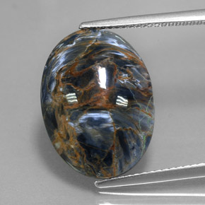Pietersite naturale multicolore da 7,50 ct, taglio ovale, opaco