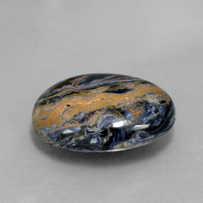 Pietersite naturale multicolore da 8,32 ct, taglio ovale, opaco