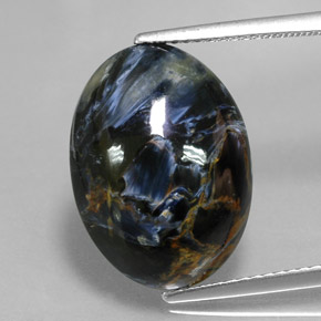 Pietersite Multicolore naturale da 8.86 ct, Taglio ovale, Opaco