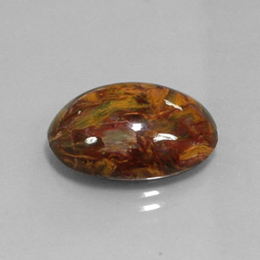 Pietersite Multicolore naturale da 9.80 ct, Taglio ovale, Opaco