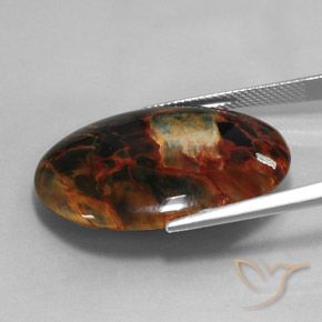 Pietersite Multicolore naturale da 20.58 ct, Ovale, Opaco