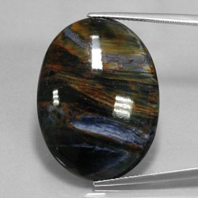 Pietersite Multicolore naturale da 27.17 ct, Taglio ovale, Opaco