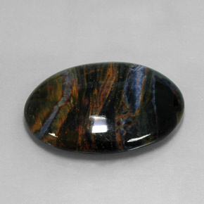 Pietersite Multicolore naturale da 27.17 ct, Taglio ovale, Opaco