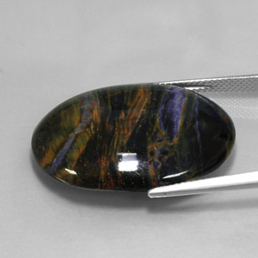 Pietersite Multicolore naturale da 27.17 ct, Taglio ovale, Opaco