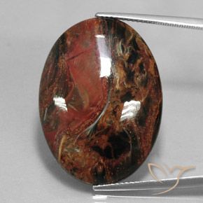 Pietersite Multicolore naturale da 22.29 ct, Ovale, Opaco