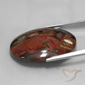 Pietersite Multicolore naturale da 22.29 ct, Ovale, Opaco