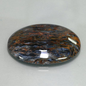 Pietersite Multicolore naturale da 21.37 ct, Taglio ovale, Opaco