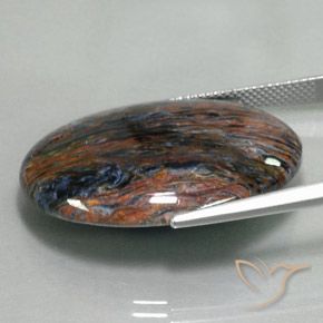 Pietersite Multicolore naturale da 20.97 ct, Ovale, Opaco