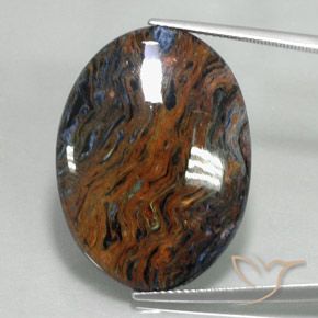 19.09ct Naturale Multicolore Pietersite, Ovale, Opaco