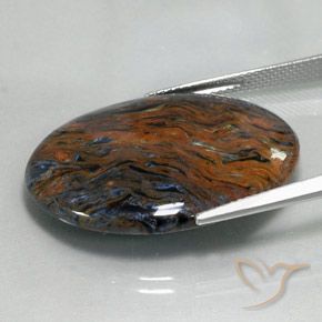Pietersite Multicolore naturale da 19.09 ct, Ovale, Opaco