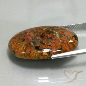 Pietersite Multicolore naturale da 28.14 ct, Ovale, Opaco