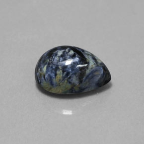 Pietersite naturale multicolore da 2,64 ct, taglio a pera, opaco