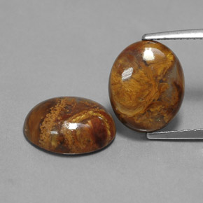 Pietersite naturale multicolore da  ct, taglio ovale, opaco