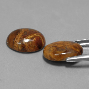 Pietersite naturale multicolore da  ct, taglio ovale, opaco