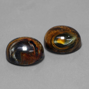 Gemme di Pietersite Multicolore naturale da  ct, Taglio ovale, Opaco