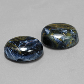 Pietersite naturale multicolore da  ct, taglio ovale, opaco