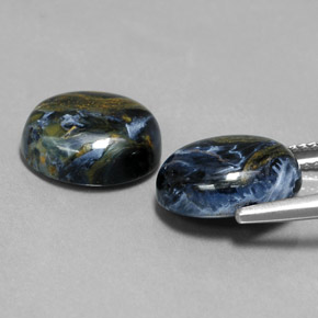 Pietersite naturale multicolore da  ct, taglio ovale, opaco
