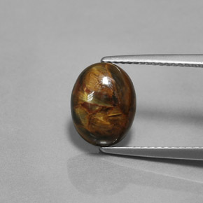 Pietersite Multicolore naturale da 2.99 ct, Taglio ovale, Opaco