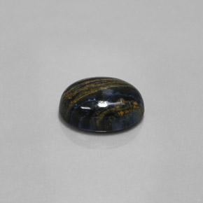 Pietersite naturale multicolore da 3,33 ct, taglio ovale, opaco