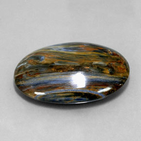 Pietersite Multicolore naturale da 30.29 ct, Taglio ovale, Opaco