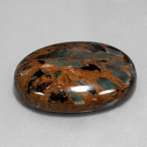 Pietersite Multicolore naturale da 38.54 ct, Taglio ovale, Opaco