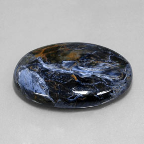 Pietersite naturale multicolore da 27,74 ct, taglio ovale, opaco