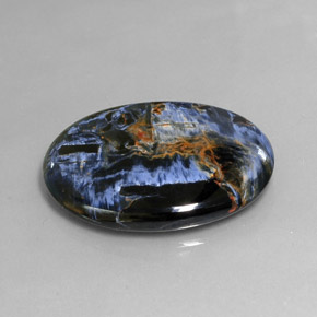 Pietersite Multicolore naturale da 24.54 ct, Taglio ovale, Opaco