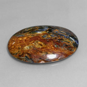 Pietersite Multicolore naturale da 22.91 ct, Taglio ovale, Opaco