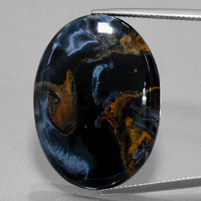 Pietersite Multicolore naturale da 27.99 ct, Taglio ovale, Opaco