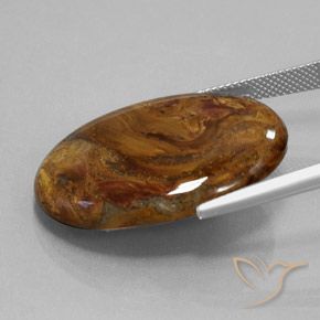 Pietersite Marrone medio naturale da 25.45 ct, Ovale, Opaco