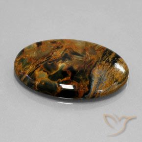 Pietersite Multicolore naturale da 21.61 ct, Taglio ovale, Opaco
