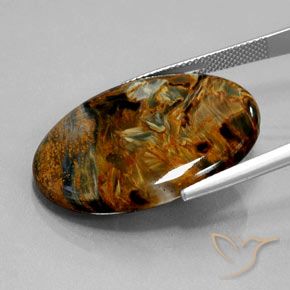 Pietersite Multicolore naturale da 21.61 ct, Taglio ovale, Opaco