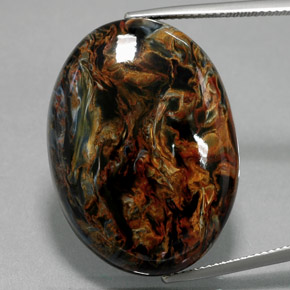 Pietersite Multicolore naturale da 41.88 ct, Ovale, Opaco