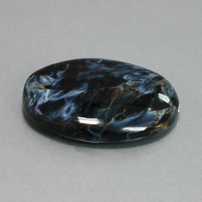 Pietersite naturale multicolore da 26,70 ct, taglio ovale, opaco