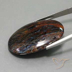 Pietersite Multicolore naturale da 21.47 ct, Ovale, Opaco
