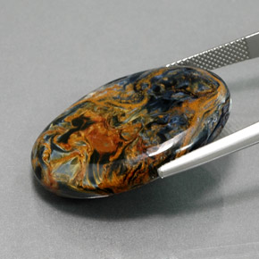Pietersite Multicolore naturale da 26.23 ct, Taglio ovale, Opaco