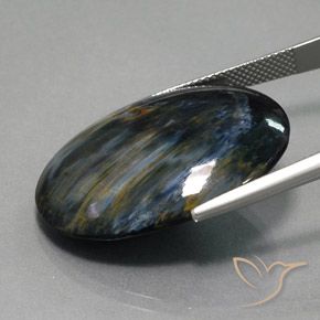 Pietersite Multicolore naturale da 25.62 ct, Ovale, Opaco