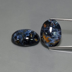 Gemme di Pietersite Multicolore naturale da  ct, Taglio ovale, Opaco