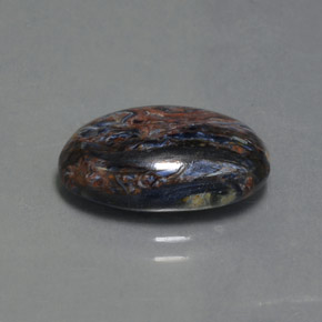 Pietersite Multicolore naturale da 4.65 ct, Taglio ovale, Opaco