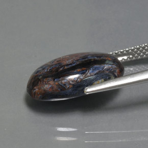 Pietersite Multicolore naturale da 4.65 ct, Taglio ovale, Opaco