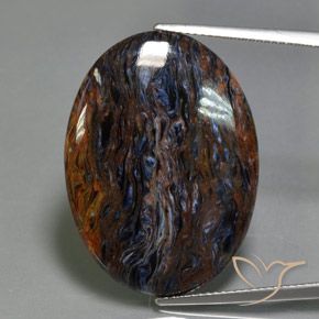 18.58ct Naturale Multicolore Pietersite, Ovale, Opaco