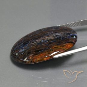 Pietersite Multicolore naturale da 18.58 ct, Ovale, Opaco