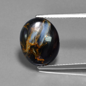 Pietersite Multicolore naturale da 5.19 ct, Taglio ovale, Opaco