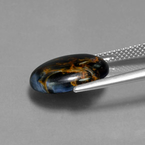 Pietersite Multicolore naturale da 5.19 ct, Taglio ovale, Opaco